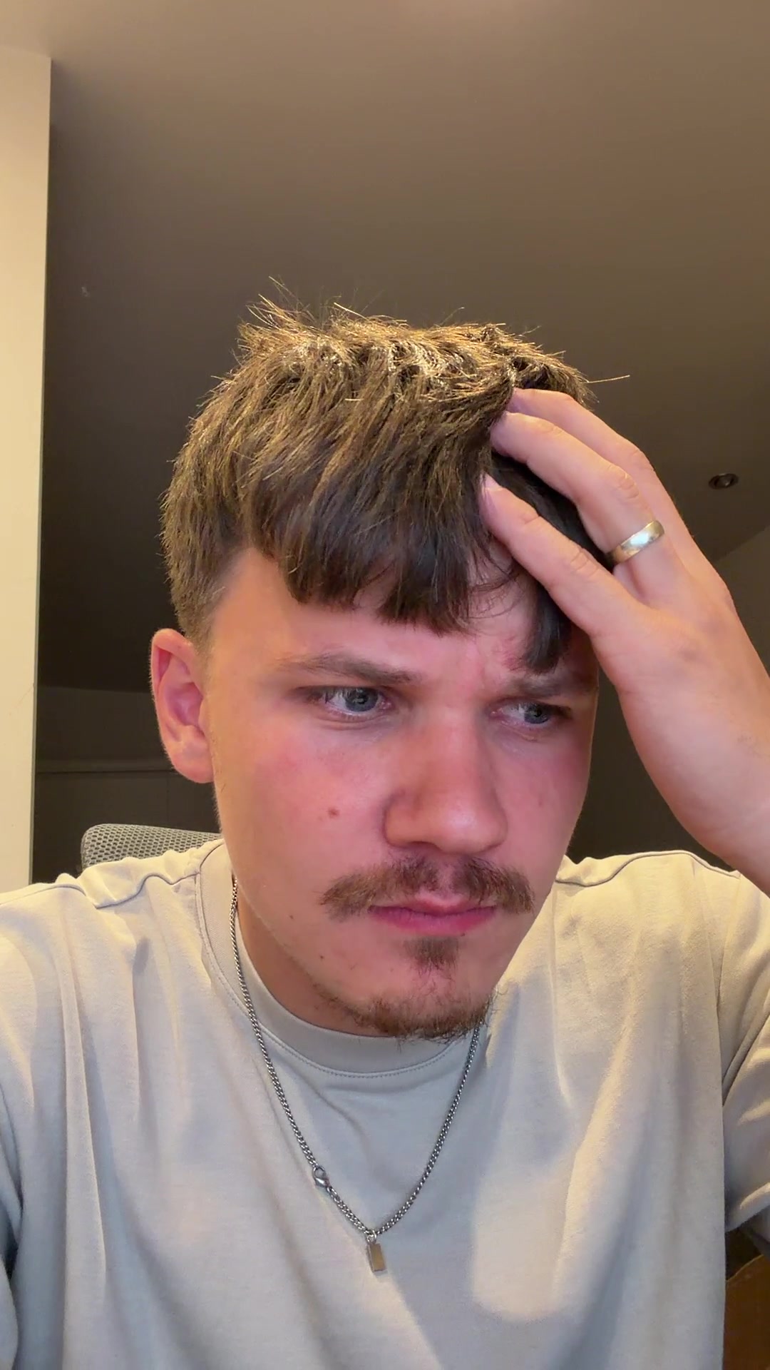 Man's surprised reaction to a revelation