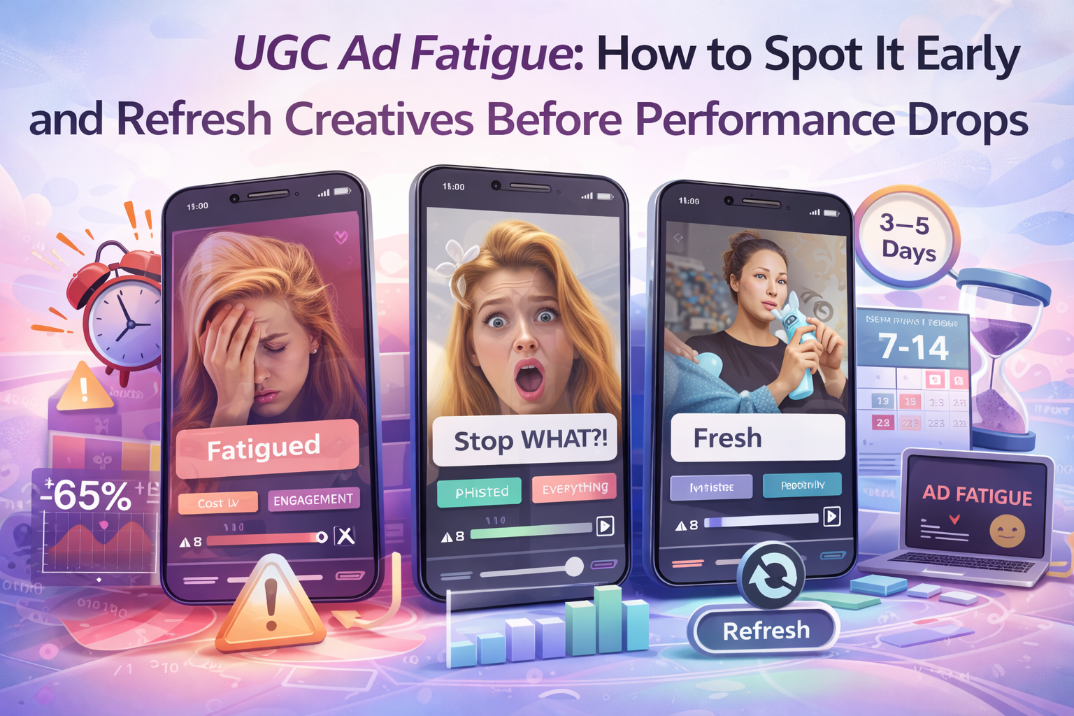 UGC Ad Fatigue: How to Spot It Early and Refresh Your Creatives Before Performance Drops