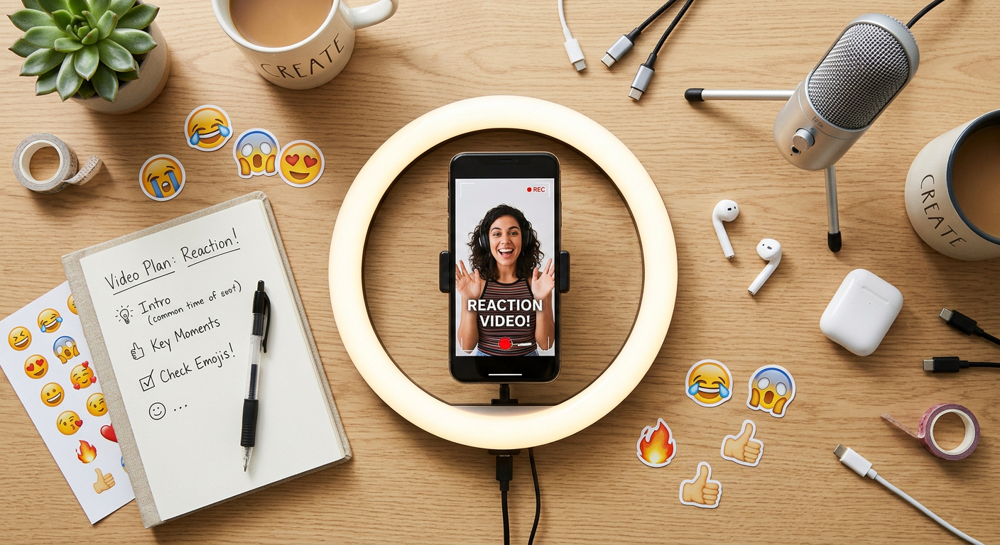 UGC reaction videos - creator